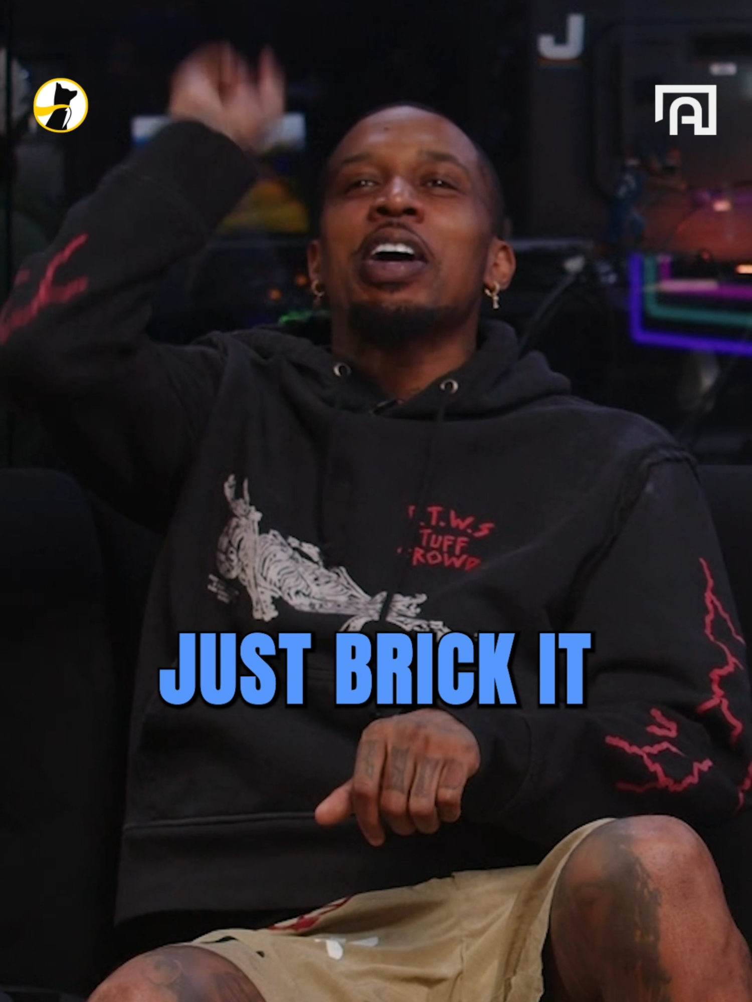 “Just brick it and building a godd*mn house makes me tough?!” Brandon claps back on hoopers hating on LA players 😂 #NBA #clips #fyp #viral #basketball #gilsarena #funnyvideo #losangeles #la #lakers #hoopers #basketball #nbapodcast
