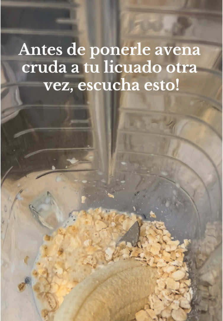 Tipsito que tampoco sabía hasta hace poco, de la avena! 🍚 #creatorsearchinsights #avenacruda#avenasaludable #oatmeal #licuado #oatovernight #postworkout  Ig:wellnessbymarianaa