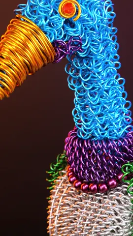 Hermosa figurilla de pavo real hecha de alambre común que todos pueden replicar 🦚 #Inspiración#Arte#Manualidades #Diseño #Decoración #peacock 
