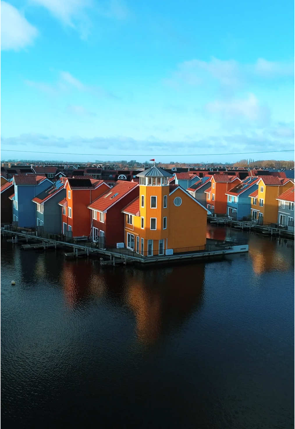 Groningen in 10 seconds  Groningen 🇳🇱📍 📍 Reitdiephaven 📍Groningen stad 📍forum #groningen  #netherlands #fyp #europe #visitnetherlands #netherlandstiktok #dronephotography 