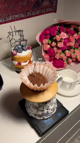 قهوة يوم ميلادي 🩷🎂 #الانتشار_السريع #اكسبلور #يوم_ميلادي #my_birthday #birthday #february 