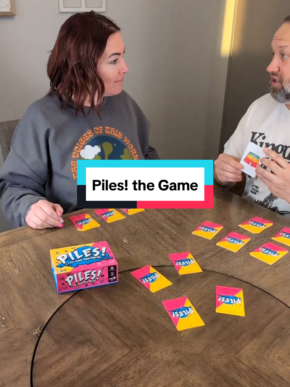 this game is so fun #piles #pilesgame #boardgames #cardgame #flashsale  #familygamenight 
