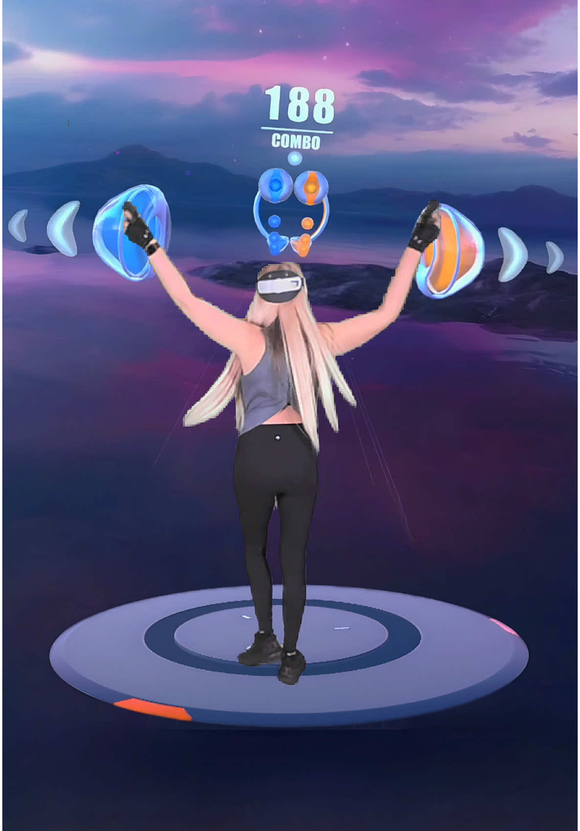 Flying through my workout  🦅! This workout is called Wings of Rebirth and it came out recently on FunFitLand! @Official FunFitLand @Meta Quest #funfitland #vrfitness #armworkout #flyingworkout #metaquest 