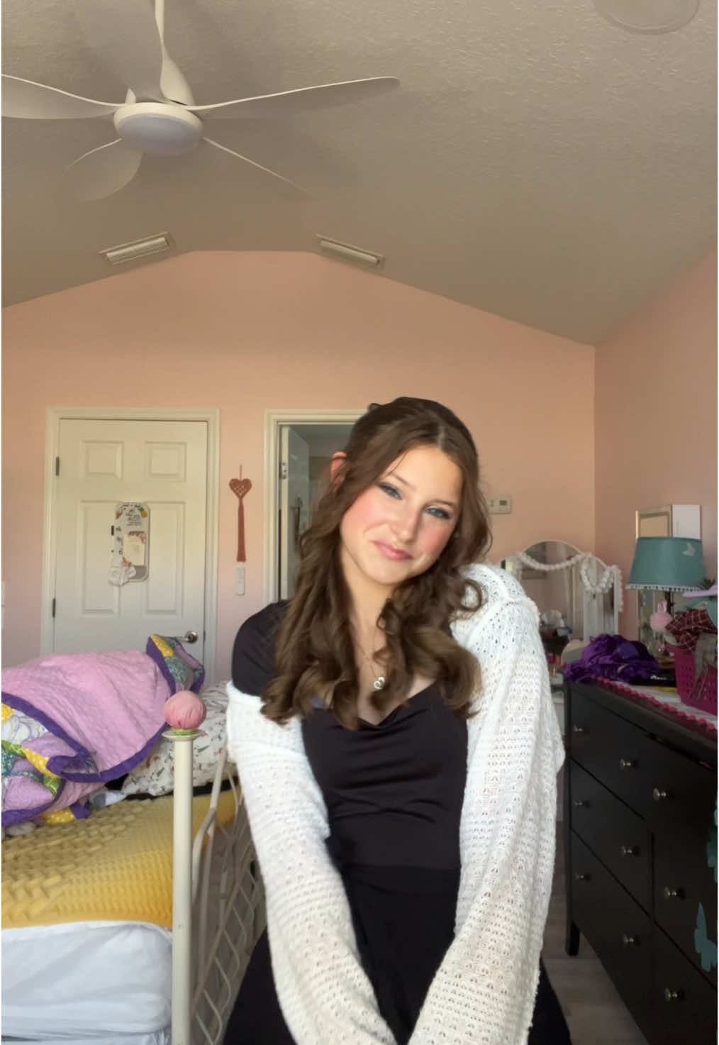 OOTD ignore my bed I washed my sheets #OOTD #relatable #vibes #fyp #viral #fashion 