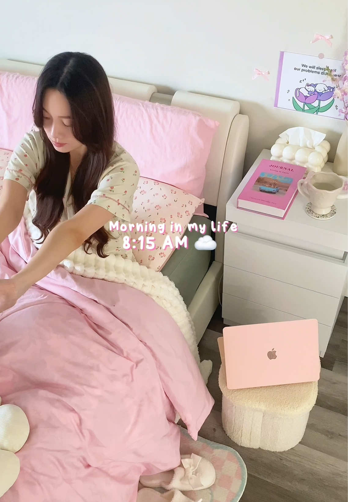 Let's start the day with positivity, good morning! 💗⛅️ #Vlog #minivlog #dailyvlog #morningroutine #vyviandaily 