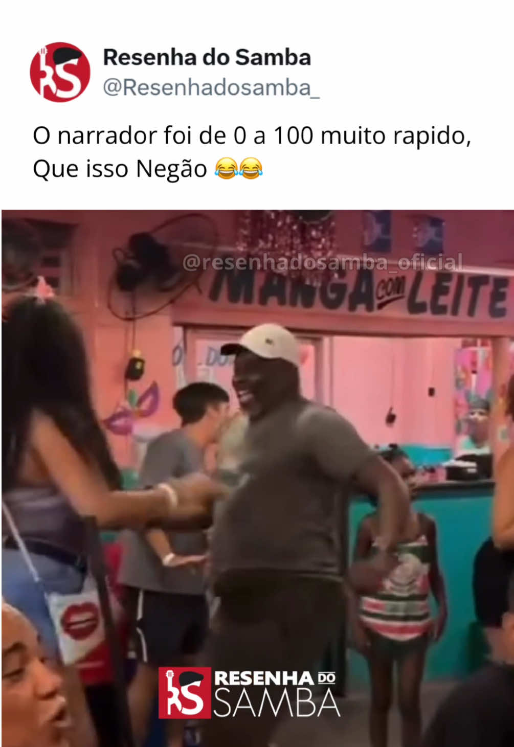 O narrador foi de 0 a 100 muito rápido, que isso Negão 😂 #pagode #meme #samba #negao #sambando #pagodinho #engracado 