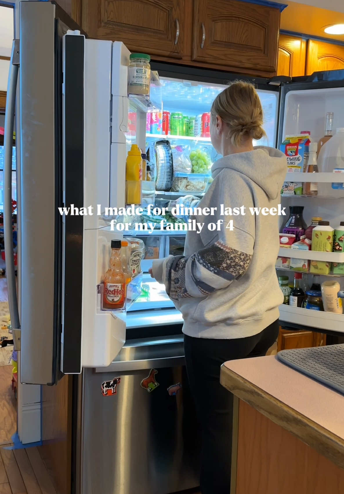 What I made for dinner last week for my family of 4 😋  I actually had 6 dinners planned out and bought the ingredients for them but then life happened… My 1.5 year old broke her foot and then we all got sick so we adjusted for that and ended up grabbing carry out a couple of nights. Some weeks I cook every night, some weeks I don’t 🤷🏼‍♀️  Do you like to see the meal inspo? Is there anything I should make next week?? #DinnerIdeas #dinnertonight #dinnerinspo #easydinnerideas #familyfriendlydinners #familyoffour #sahm #sahmlife #momof2 
