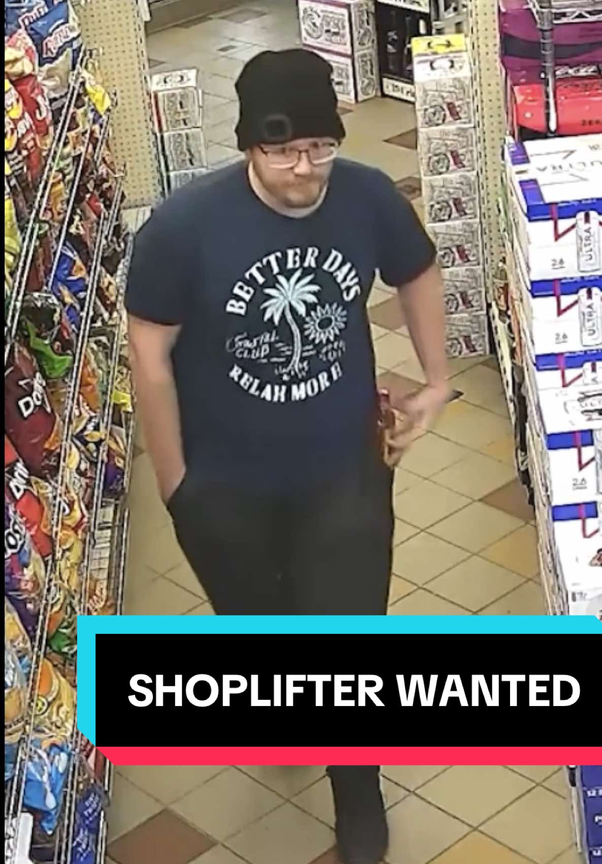 Easily one of the weirder shoplifter encounters we’ve ever had. #caughtoncamera #cctv #redbull 