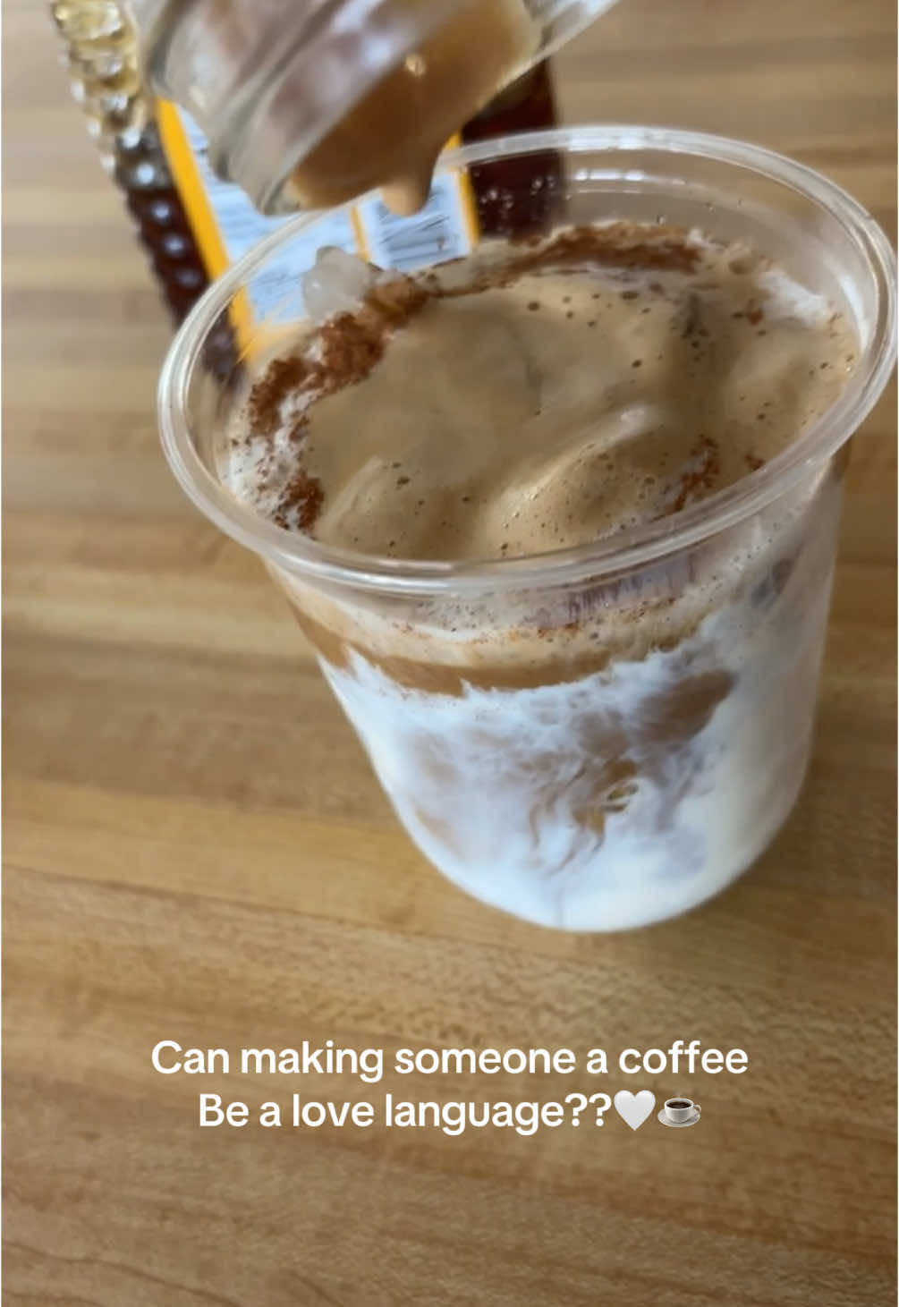 ☕️🤍 what’s your coffee order? #morningcoffee #icedlatte #coffeetok #coffeeasmr 