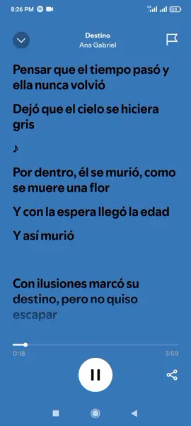 Destino - Ana Gabriel  #destino #musica  #videoconletra  #spotify 