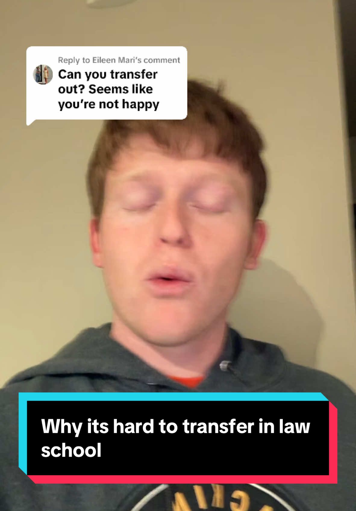 Replying to @Eileen Mari Why it’s hard to transfer in law school #lawschool #prelaw #lawtok #1L #lawstudent 