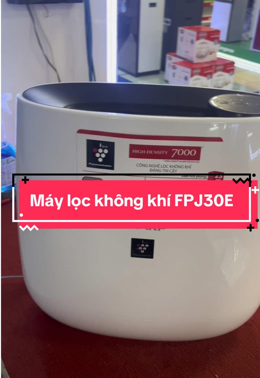 Máy lọc không khí Sharp FP-J30E với thiết kế nhỏ gọn, đẹp mắt, phù hợp cho phòng có diện tích dứoi 23m2.  Sử dụng bộ lọc HEPA cao cấp, lọc không khí với 3 tốc độ quạt ngủ – trung bình – cao tương ứng với lưu lượng gió 60 – 120 – 180 m3/h. Tuổi thọ bộ lọc lên đến 2 năm tối ưu kinh tế cho gia đình#maylockhongkhi #maylockhongkhisharp #fpj30e#muataitiktokshop #xuhuongtiktok 