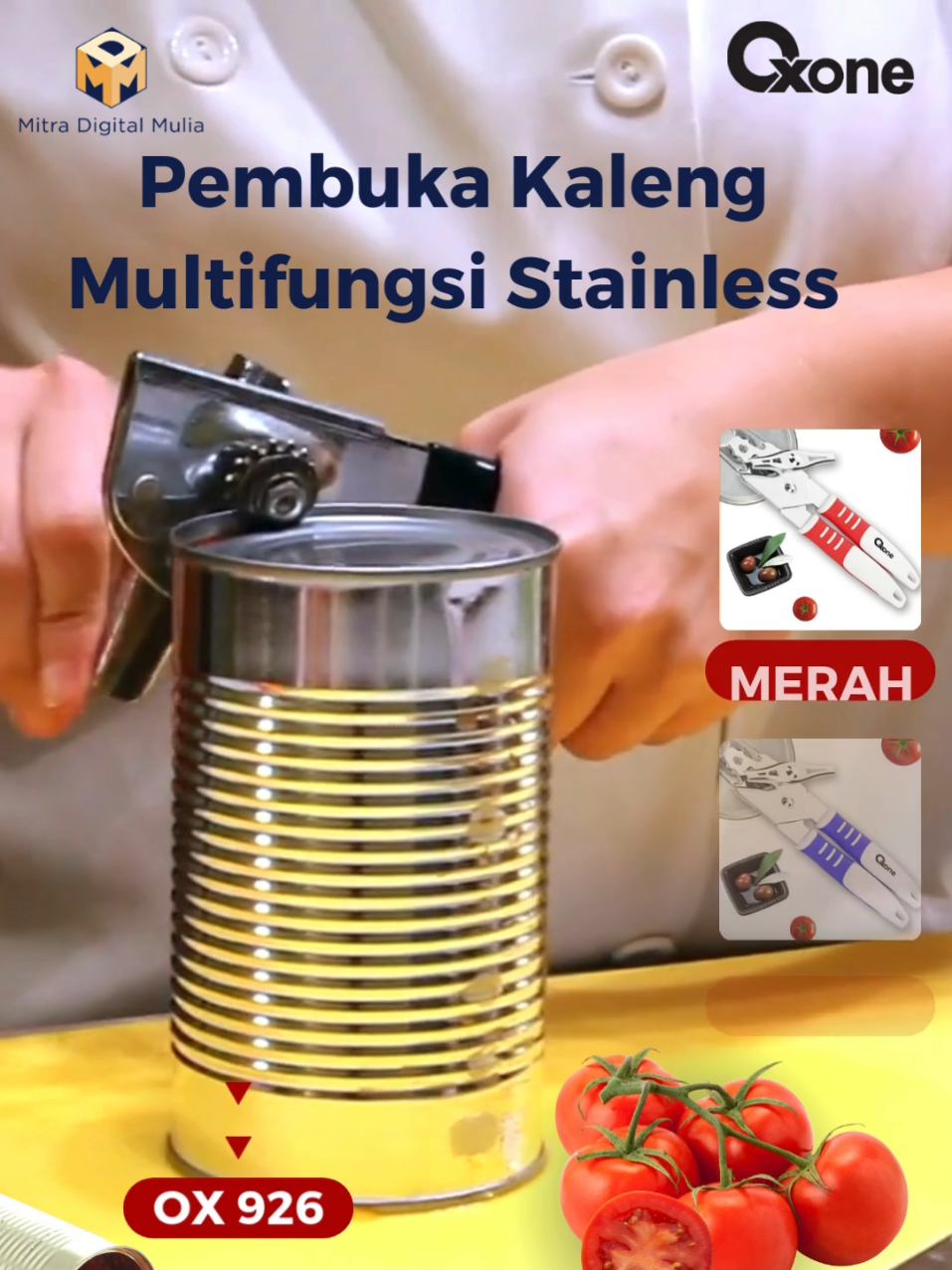 Pakai oxone Can Opener buka kaleng apapun jadi lebih gampang dan cepet.#mitradigitalmulia #mitrakeluargamu #pembukakaleng#oxone926#canopeneroxone#fyp 