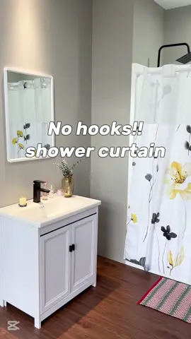 Instant bathroom upgrade with snap-on shower curtains—no hooks required!#showercurtain #homedecor #punkray #tiktokmandemebuyit #20933