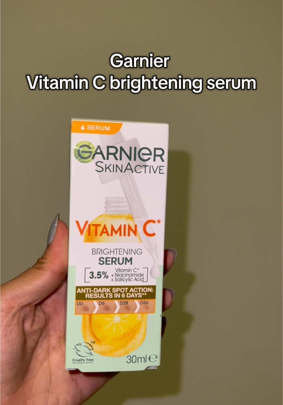 Unbox Garnier Vitamin C brightening serum Still haven’t see the result yet but it smells really good! #garnier #vitaminc #fyp #unbox #daily #unboxingvideo #skincare #serum #vitamincserum #whitening  