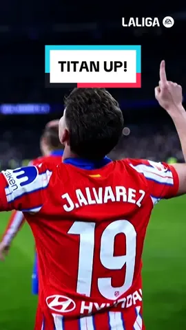 This Titan up! 🤟🕷️ #JulianAlvarez #Goal #Derby #AtleticoDeMadrid #LaLiga #Madrid #TitanUp  