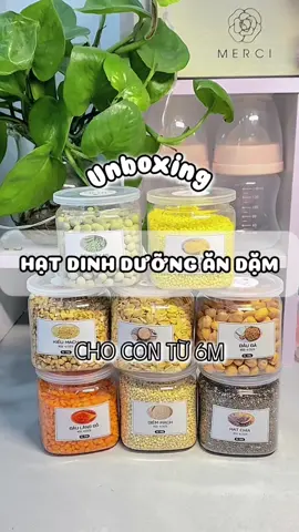 Set hạt dinh dưỡng hữu cơ tui mua. Mí măm cũng mua về nấu  bổ sung dinh dưỡng và chất xơ cho con hen. #hatdinhduong #andamcungbe #betapandam #mevabe #xh 
