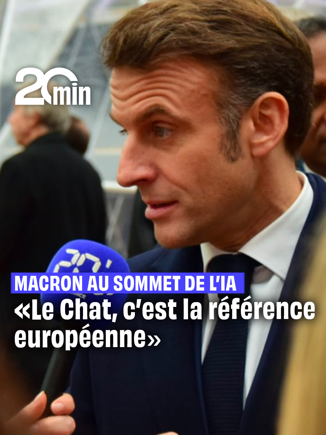 🇫🇷 Au quotidien, le président de la République Emmanuel Macron est visiblement un grand adepte du Chat, l'intelligence artificielle 100% française. #sinformersurtiktok  #Macron #SommetIA #LeChat #IA #MistralAI #France