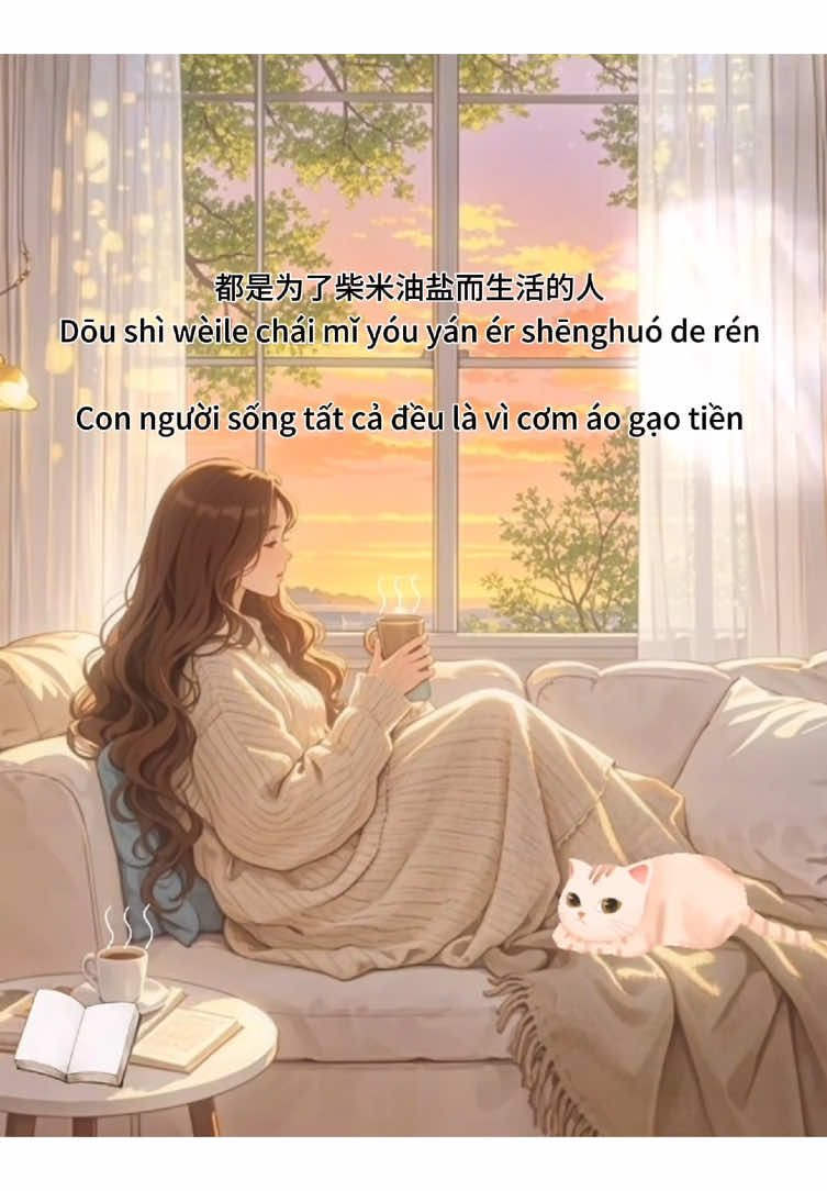 都是为了柴米油盐而生活的人，谁容易呢？谁不累呢？谁不想让一家老小过上欢喜的生活呢？我们都是普通人，越不过能力，逃不过命运，人人都有心酸的泪，家家都有难念的经. 没有人知道，痛苦会在什么时候来临，也没有人清楚，烦恼会在什么时候出现. 我们能做的，就是做好自己，珍惜拥有. 如果生活一定要加点什么，那就给我们加点好运和健康吧！#hoctiengtrungonline #hoctiengtrung #chinese #hoctiengtrungquavideo #luyennghetiengtrung #codairadio #chineseradio #chineseradio #hoctiengtrungmoingay #tuhoctiengtrung #podcasts #thongdiepcuocsong #trending #radio 