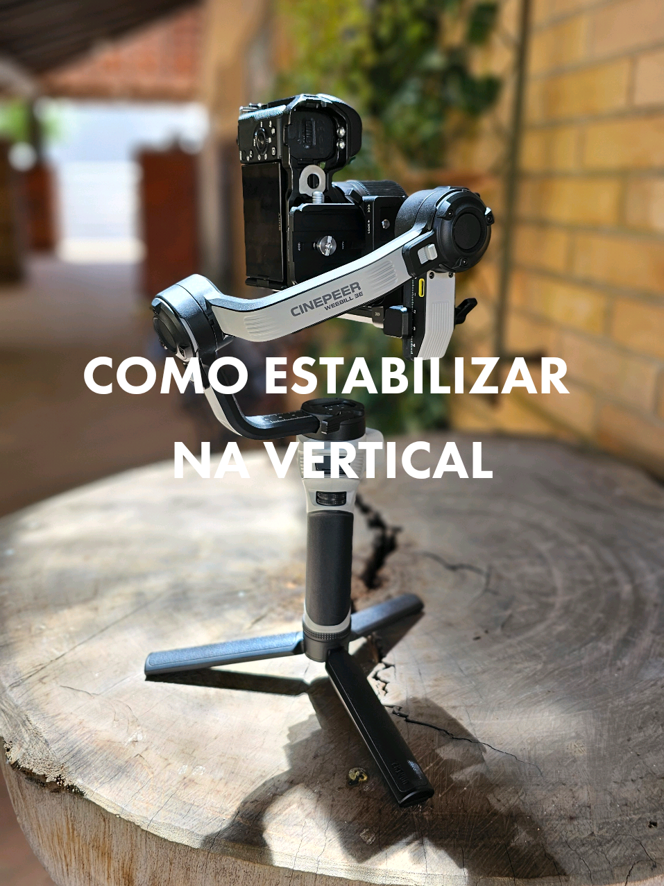 Como usar estabilizador na vertical! #camera #gimbal  #estabilizador