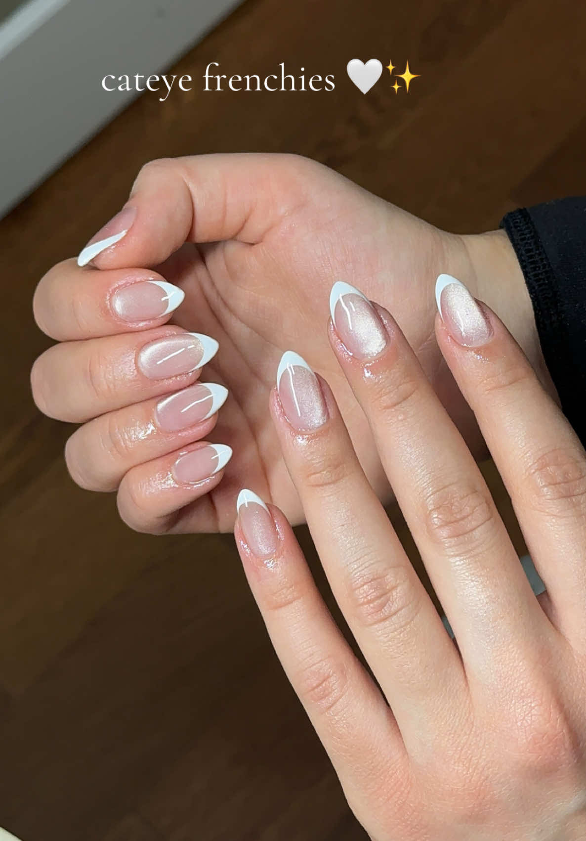 the best combo ever 😍🤍✨ #cateyenails #velvetnails #nailtrends #pov #nailinspo #frenchies #frenchnails #fyp #viral_video #nailtutorial #nailart #mississauganails #nailtech #nailvideos #trendingvideo 
