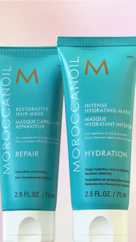 ✨ ¡Sin excusas, lleva el cuidado de tu cabello a donde vayas! ✨​💕 Nuestras Máscaras disponibles en tamaño de viaje (75ml) ¡Hidrata y repara tu cabello en cualquier lugar! ​ ✈️🧳 #moroccanoil #moroccanoil_latam 