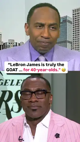 @stephenasmith makes an admission to @shannon84sharpe 😂 #lebron #NBA #lebronjames #lakers #michaeljordan