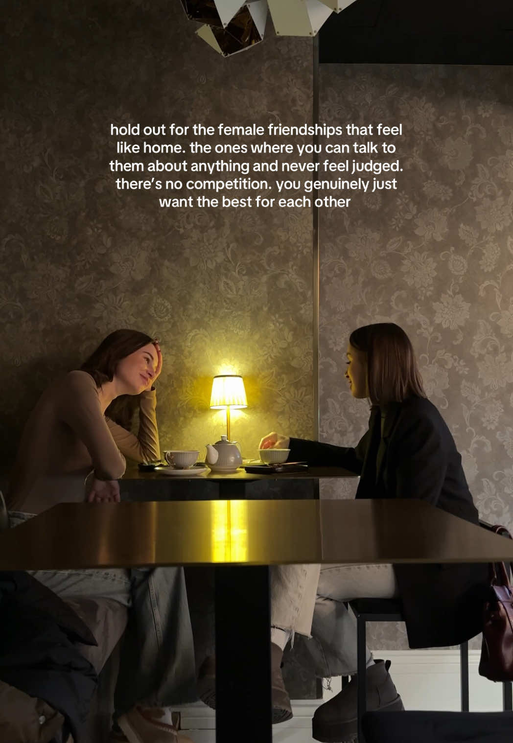 real friendships are about support, love, and no competition 💌 #friendship #friendshipgoals #womanhood #girlhood #bestiegoals 