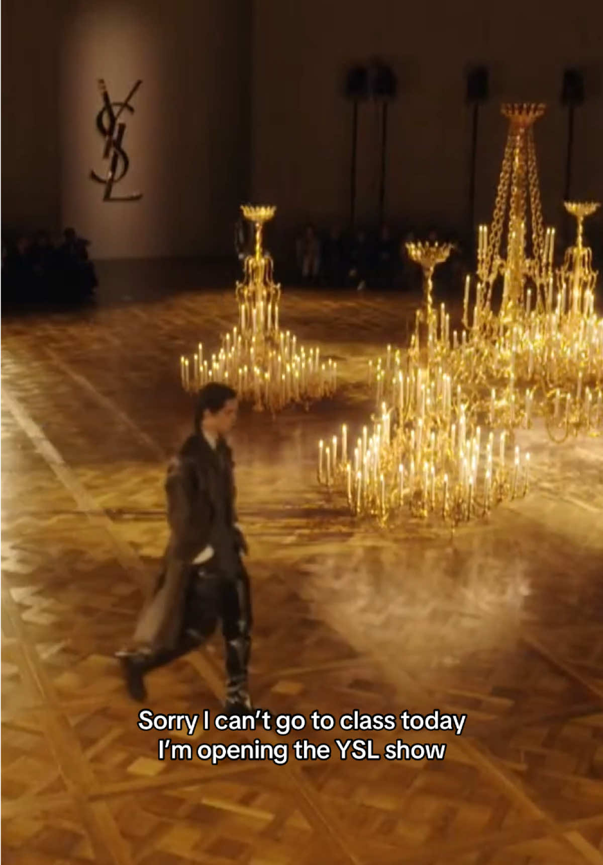 Bas Van Geertruy, scouted in Brussels opening YSL Men’s FW 25.  #model #mannequin #Runway #paris #ysl #fashion #mode 