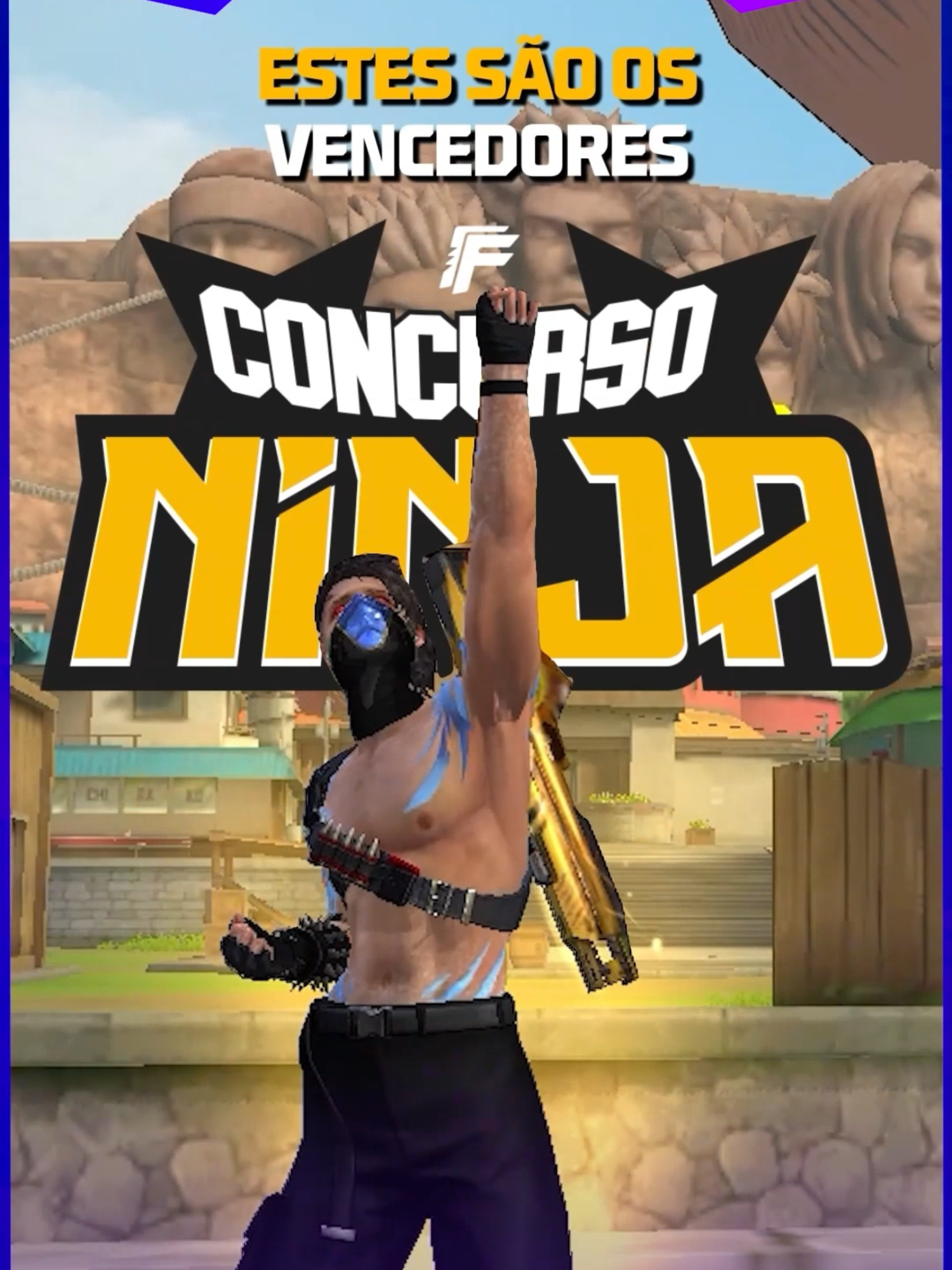 Esses são os grandes vencedores do Concurso de vídeos Ninjas no Free Fire no TikTok! 📹 Seus vídeos ficaram incríveis! Valeu demais, pessoal! #FreeFire #FreeFireBrasil #NinjasNoFreeFire