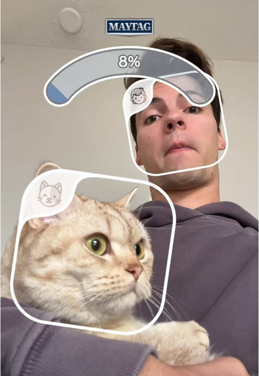 #MaytagPartner Thanks @Maytag for creating this filter. See how much you look like your pet using the Maytag Look-alike filter and learn more about how you can conquer pet hair like a pro with a Maytag® Pet Pro System at maytag.com/pets #Maytag #petlife #petparent #MaytagPets #cats #catlovers 
