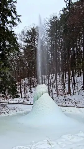 Ice Volcano at Letchworth State Park. #icevolcano #letchworthstatepark #letchworth #icevolcanoes 