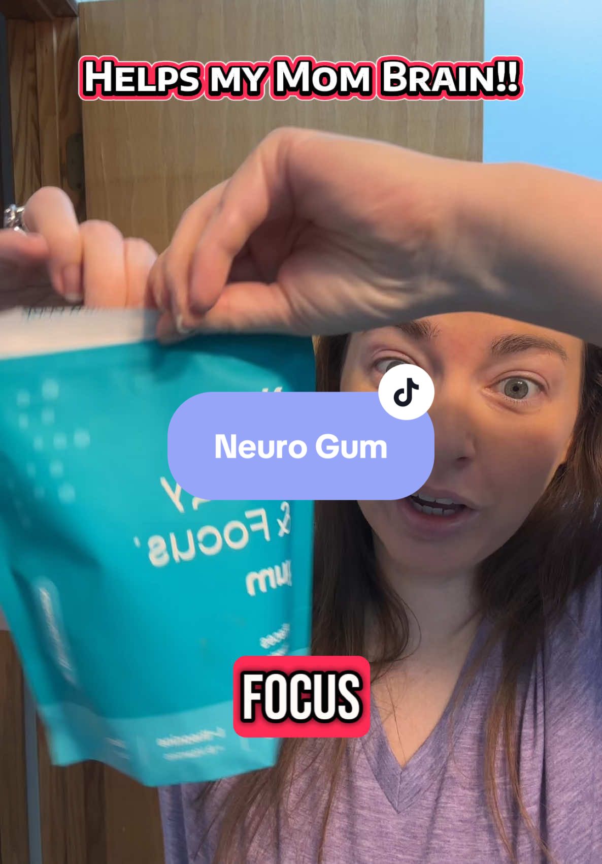 Neuro Gum is my new cure for mom brain! #mombrain #postpartum #MomsofTikTok #millennialmom 