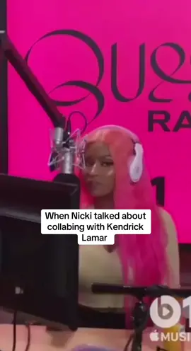 Nicki talking about collabing with Kendrick Lamar 💟!