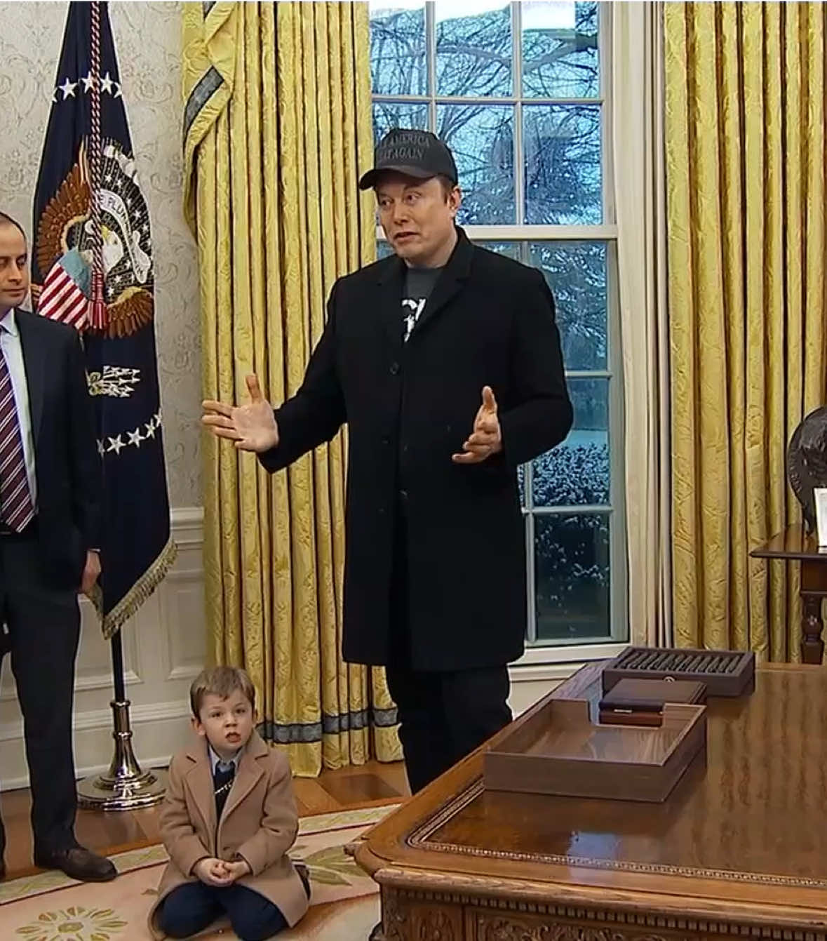 Elon Musk on Tuesday said he and his Department of Government Efficiency (DOGE) team were delivering what the American people voted for in November.   “The people voted for major government reform and that’s what the people are going to get,” Mr. Musk said when asked about critics who say he’s leading a hostile government takeover. “That’s what democracy is all about.”   Mr. Musk, whose companies have billions of dollars in federal contracts, said he is being transparent about his actions when asked about potential conflicts of interest.   “You can see whether I’m doing something that’s benefitting one of my companies or not,” Mr. Musk said. “I’ll be scrutinized nonstop.” #elonmusk #trump #doge #cspan 