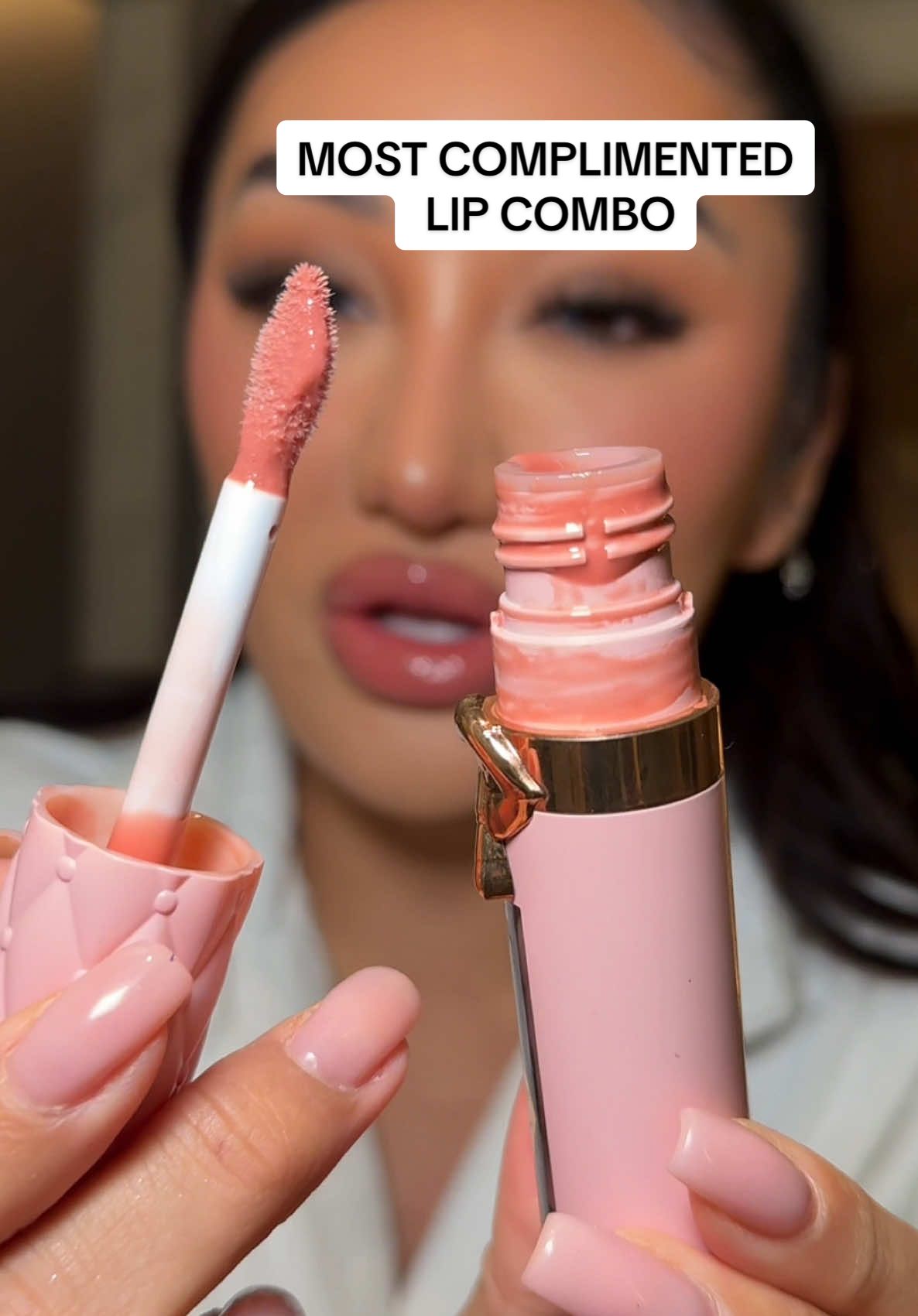 Replying to @XTHUYLE lip of the day 💄 #nudelips #lipcombo #lipgloss 