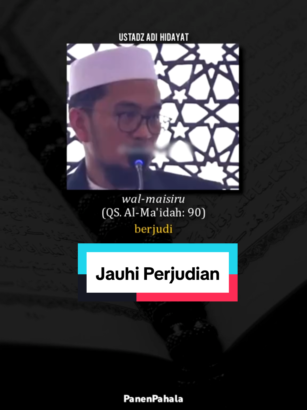 Jauhi Perjudian - Ustadz Adi Hidayat #islam #kajian #kajianislam #tausiyah #muslim #muslimah #alquran #quran #almaidah #perjudian #setan #kriminalitas #racun #uang #permusuhan #rumahtangga #tetangga #ustadzadihidayat #adihidayat #uah