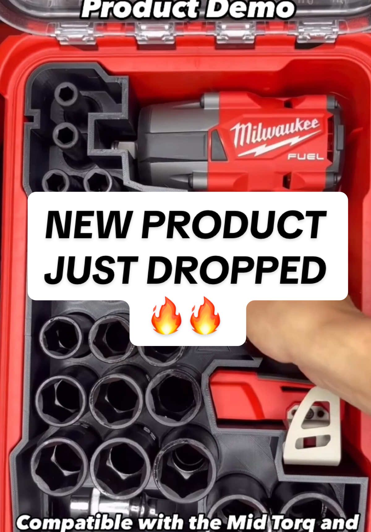 Our Milwaukee Impact Wrench & Socket Organizer for the Packout is flying off the shelves!🔥 This insert keeps your impact wrench and sockets in one box—no more loose tools or clunky cases. Just grab and go! Designed and made in Melbourne 🇦🇺 with tough, heat-resistant plastic that won’t crack or warp in your ute or van. Get yours before they’re gone! Link in bio. #milwaukeepackout #packoutsystem #tradielife #toolorganization #codebreakerlabs