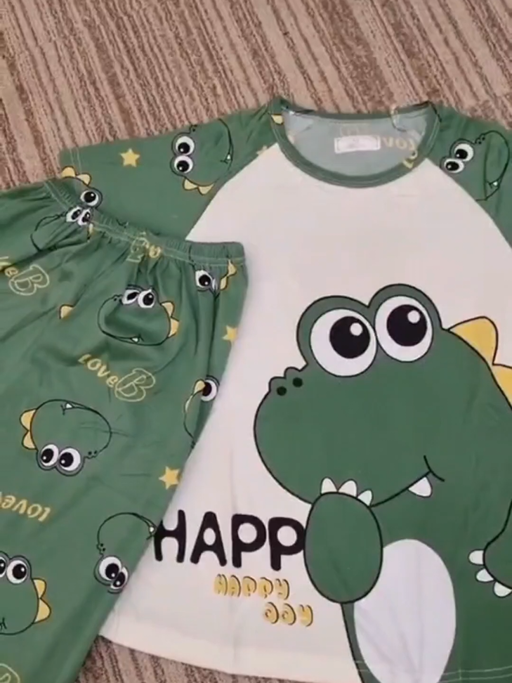Pyjamas Lengan Pendek 😍 Dinosaur 🦖🦕 #pyjamas  #pyjamasmurah  #dinosaur  #lelaki  #bajutidur  #bajutiduranak  #pyjamasbudak 