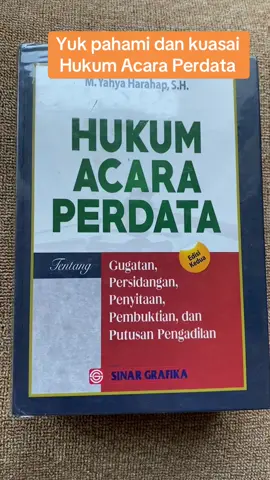 Yuk pahami dan kuasai Hukum Acara Perdata. #kuliahhukum #anakhukum #irawanharahap #fakultashukum #sarjanahukum #belajarhukum 