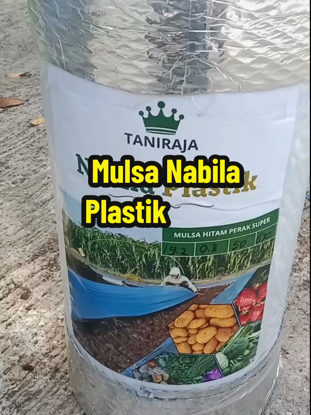 mulsa hitam Perak dari merk Nabila Plastik, Tebal , Kuat, tidak #petanitomat #lewatberanda 
