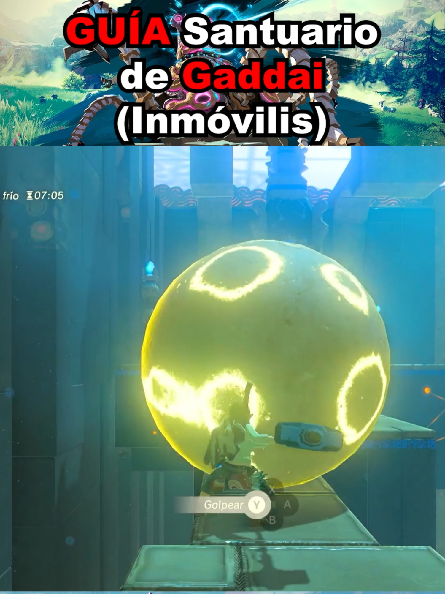 Santuario de Gaddai: Inmóvilis #zeldabotw #zelda #gaming #guiabreathofthewild