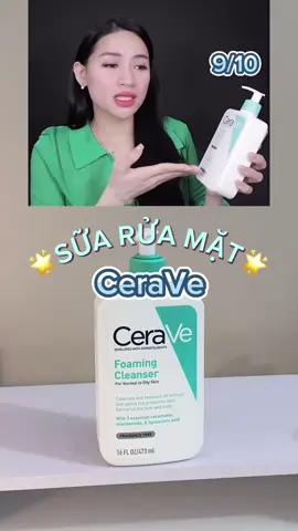 Sữa rửa mặt Cerave được c Võ Hà Linh chấm 9/10 🌟  #cerave #ceraveskincare #ceravelovers #srmcerave #suaruamat #suaruamatcerave #halinhreview #halinhofficial #vohalinhreview #skincare #reviewlamdep #beauty #chamsocdamat #xh #fyp 