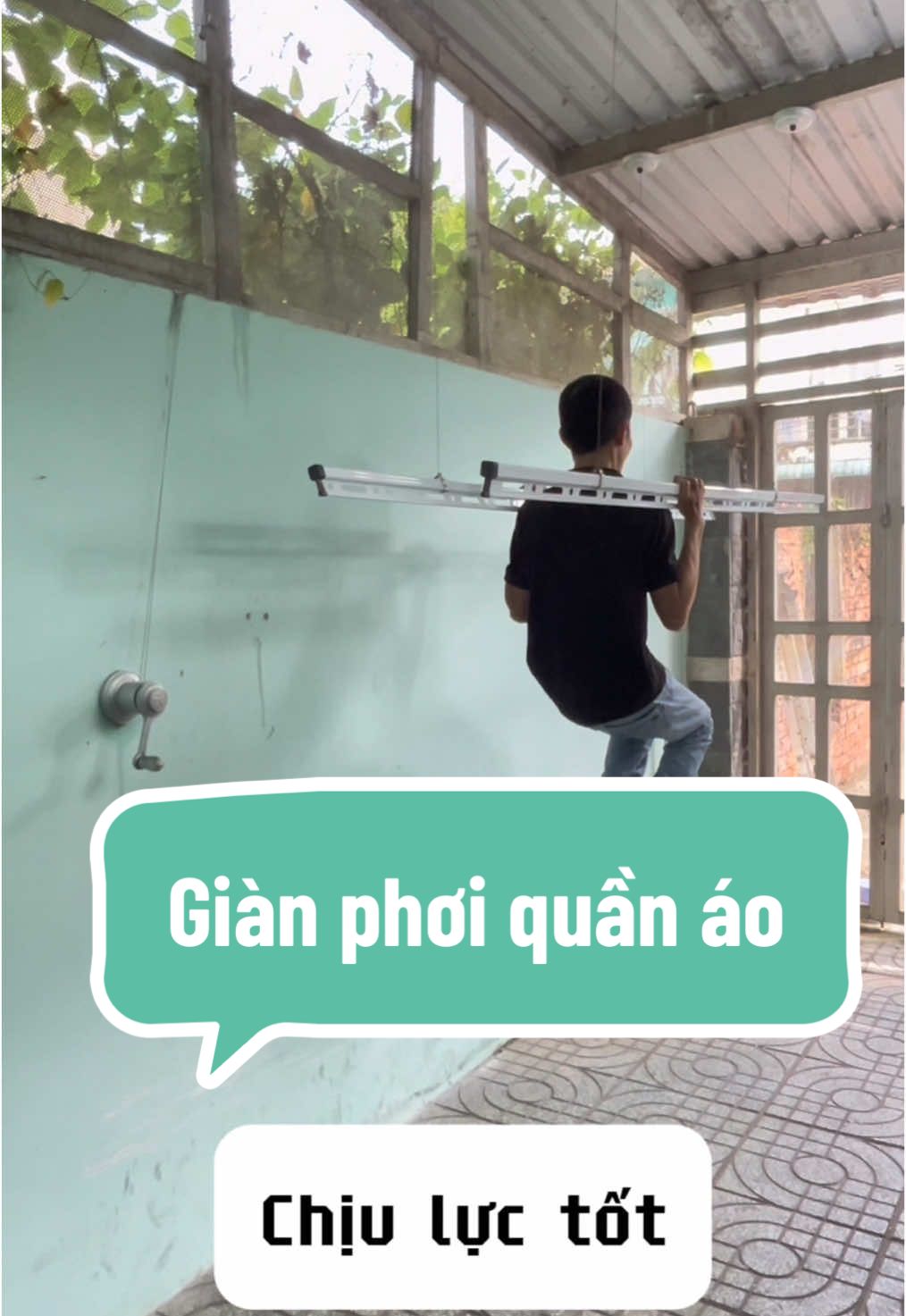 Giàn phơi gắn trần nâng hạ - tải trọng 35-50kg - tiết kiệm không gian sống #gianphoiquanao #gianphoihoaphat #gianphoithongminh #giantreoquanao #gianphoido #gianphoi 