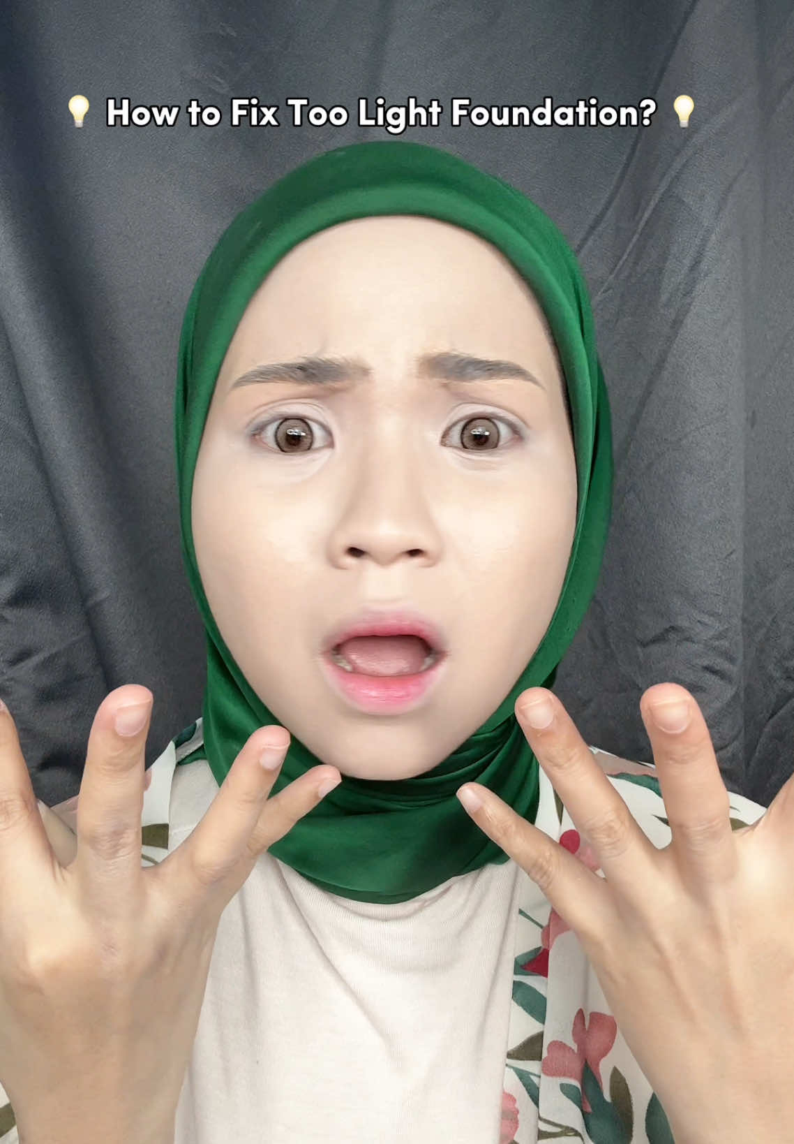 Tips & Trick to fix TOO LIGHT Foundation 💡@Carslanmy  #CARSLAN #carslanfoundation #makeup #makeuptutorials