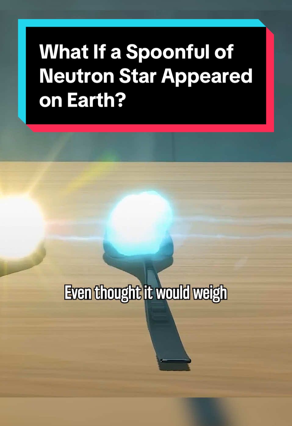 What If a Spoonful of Neutron Star Appeared on Earth? #universe #space #Science #Astronomy #facts 