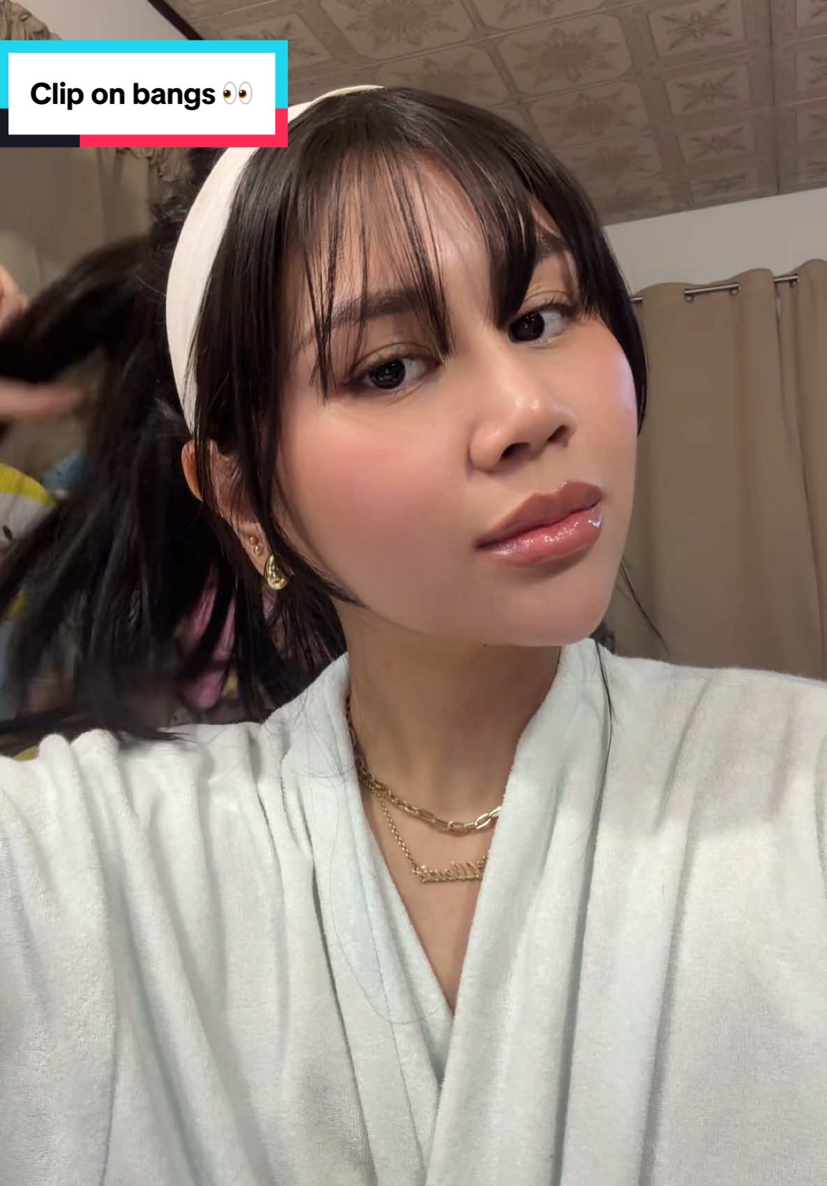 Tried the viral clip on bangs hihi 👀🫶🏻 #budolbyalexis 