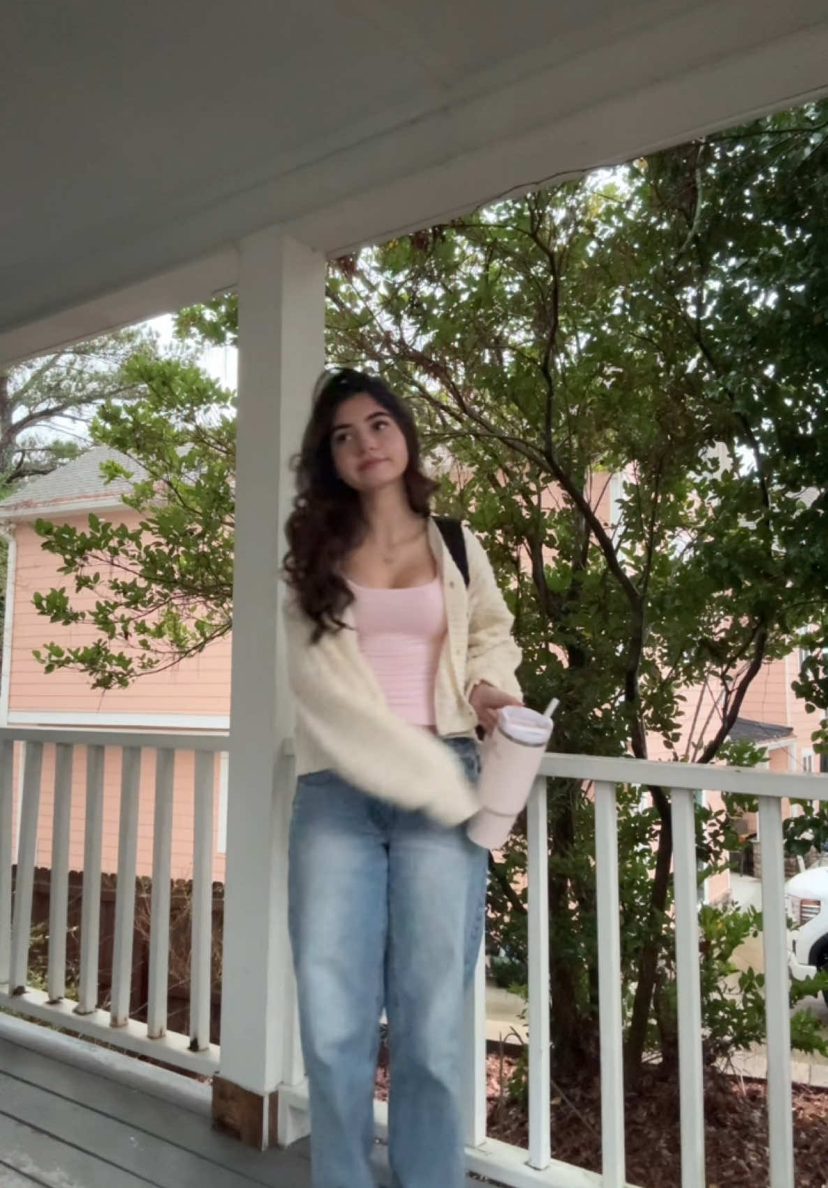 Pink pink pink #OOTD #junioryear #cardigan 