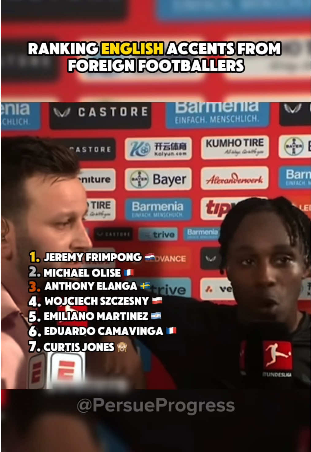 Olise’s interviews are the best man 😭 #britishaccent #footballtiktok #viral 