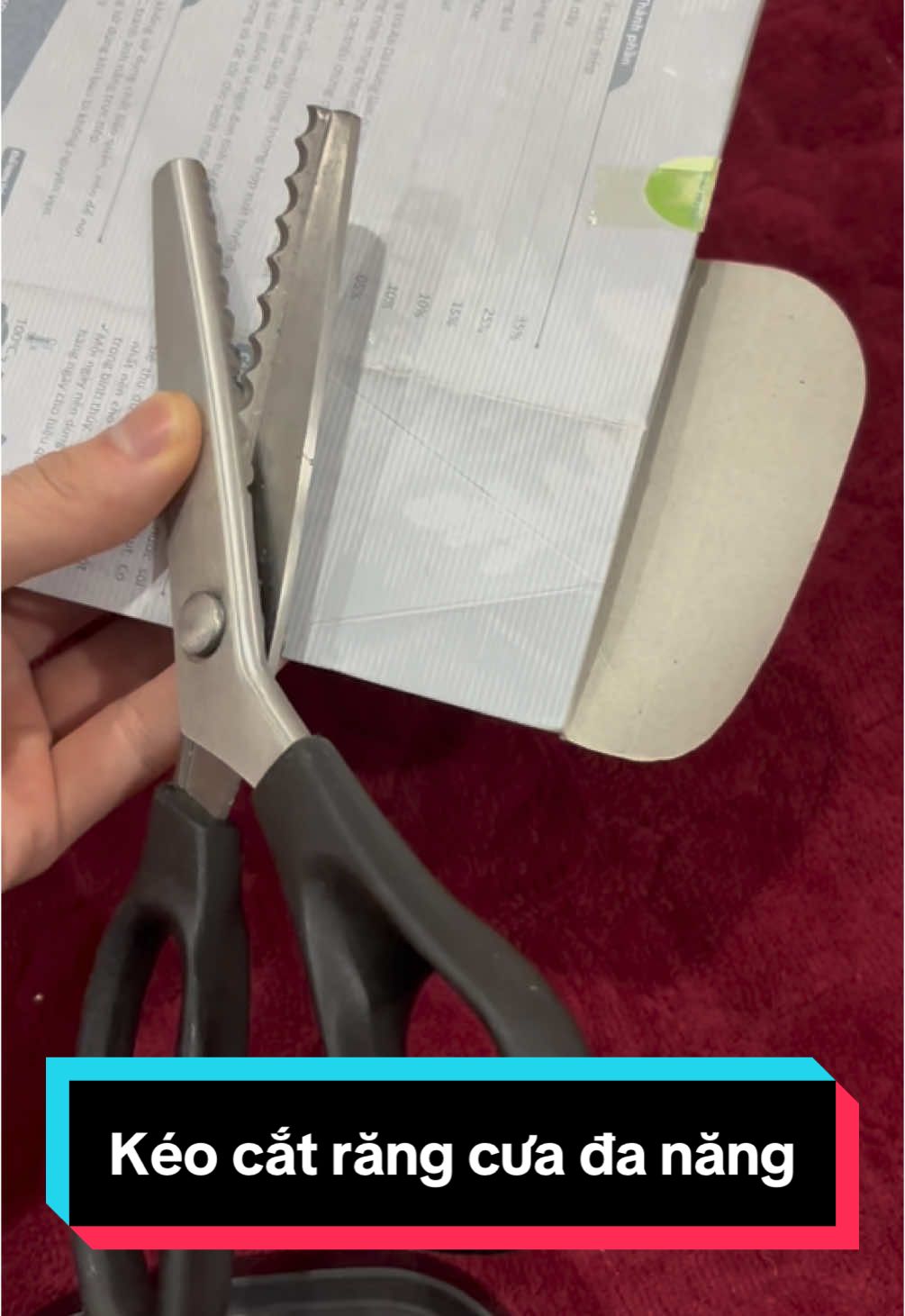 Kéo cắt răng cưa đa năng cho mọi nhà #trending #tiktok #xuhuong #keorangcua #trangtri #handmade #keocatrangcua #tet 